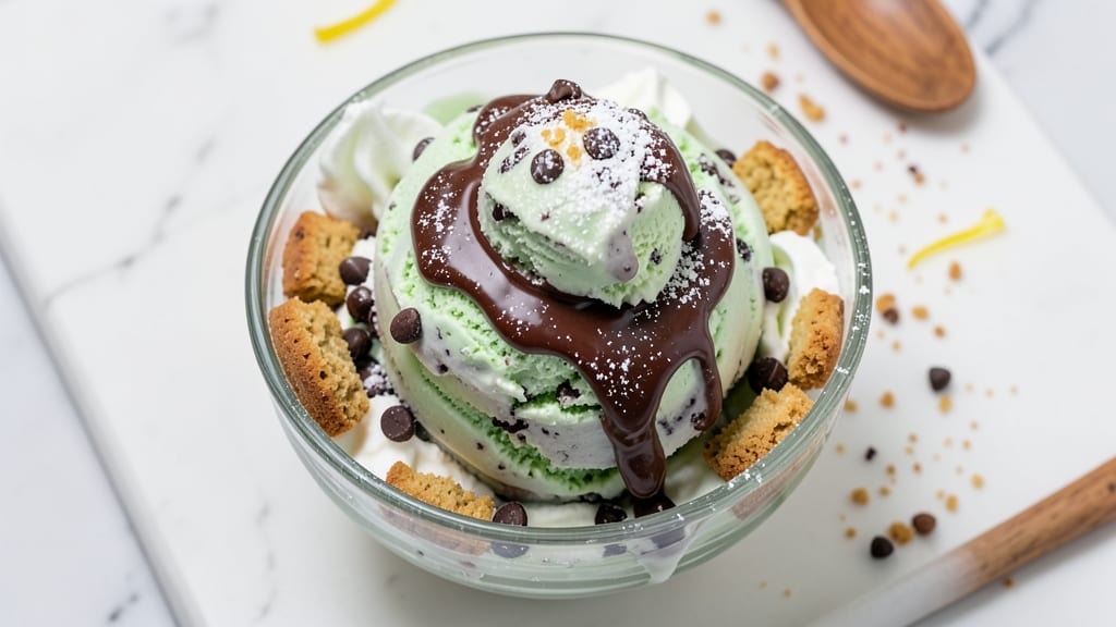 Baskin Robbins Mint Chocolate Chip Ice Cream Cake Recipe: Peppermint Frosting Layers and Crunchy Cookie Base