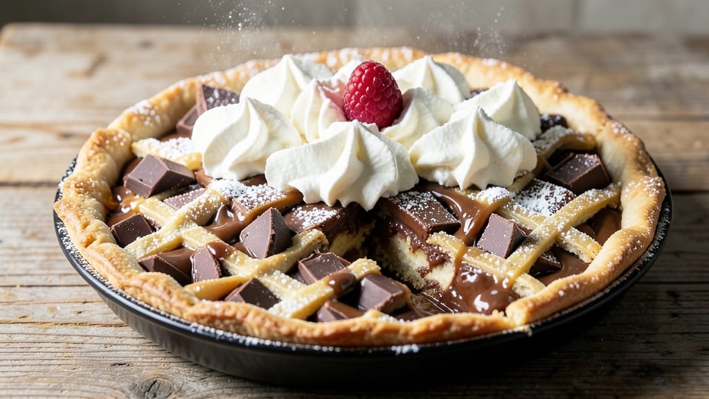 Bishops Chocolate Ambrosia Pie Recipe: Velvety Ganache Swirls Over Celery-Pepper Crunch