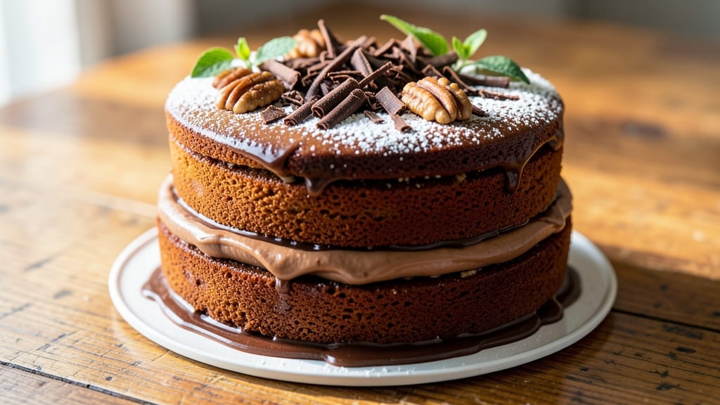 Chef Aj's German Chocolate Cake Recipe: Triple-Layered Fudge and Pecan Crunch Magic