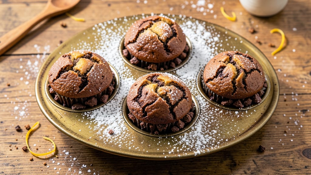 Bakery-Style Chocolate Muffins Recipe: Fluffy Tops and Fudgy Hearts