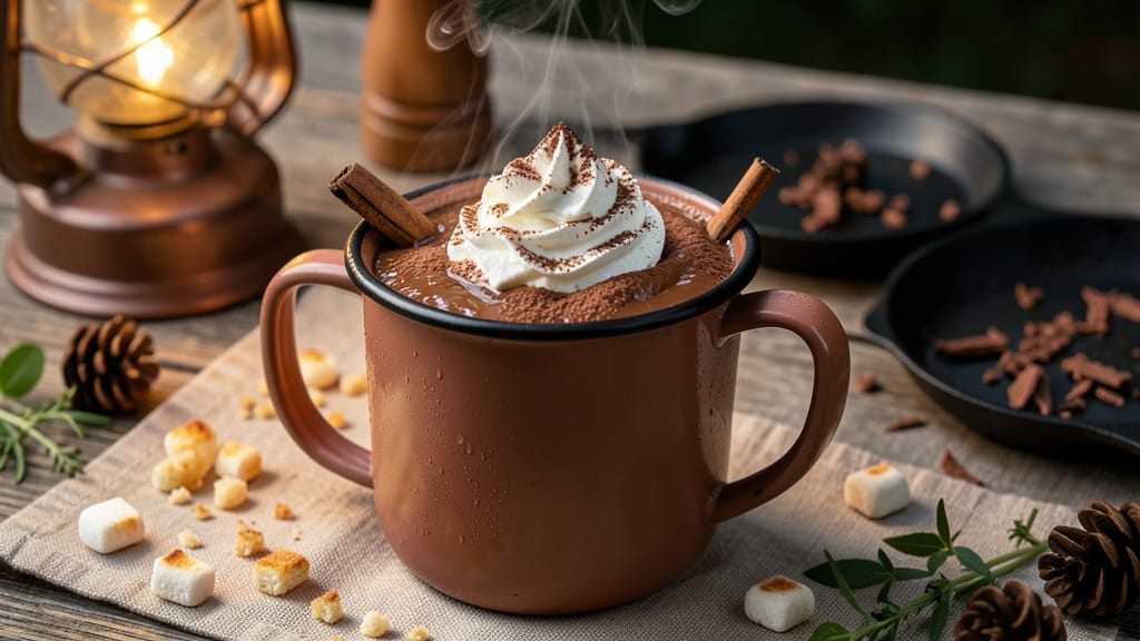 Camping Hot Chocolate Recipe: Marshmallow-Infused Foam Over Fire