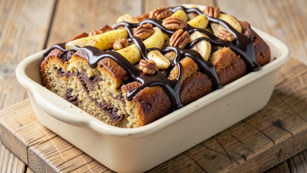 Banana Chocolate Loaf Cake Recipe: Moist Layers with Fudgy Chocolate Streaks