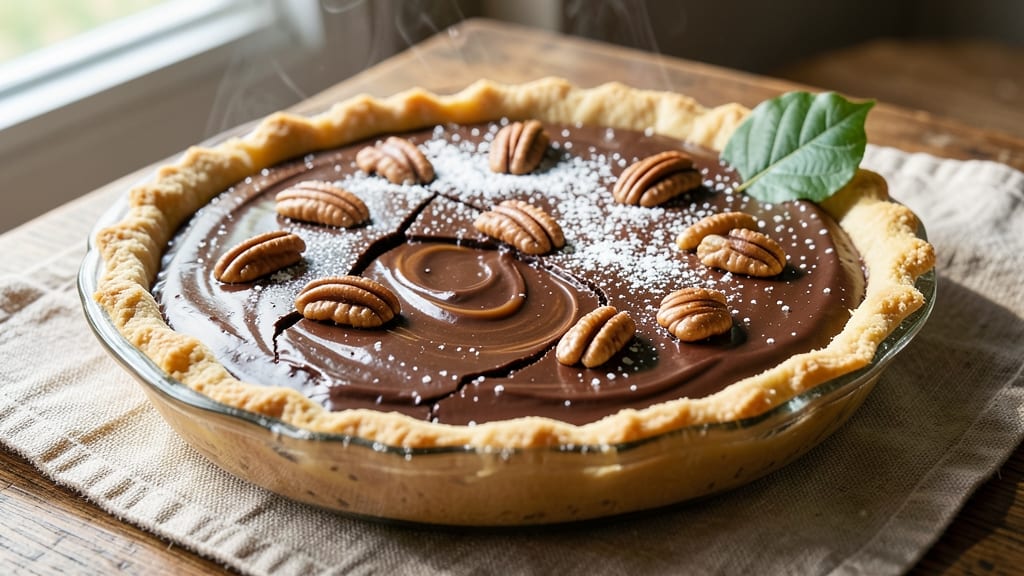 Bakers Chocolate Pecan Pie Recipe: Fudgy Cocoa Crust with Buttery Nut Topping