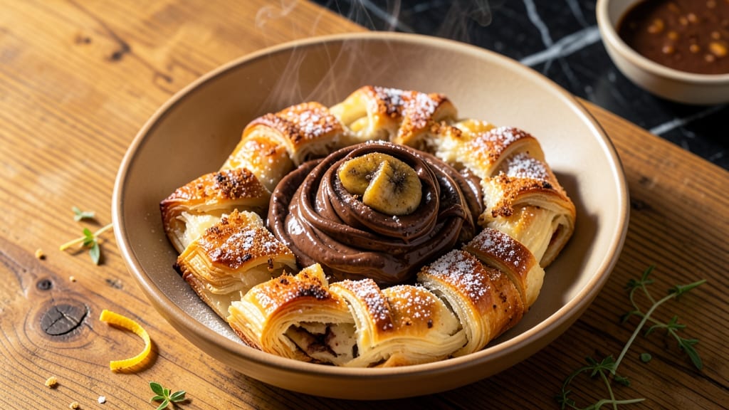 Banana Chocolate Pastry Recipe: Swirled Warmth With Crisp Edges
