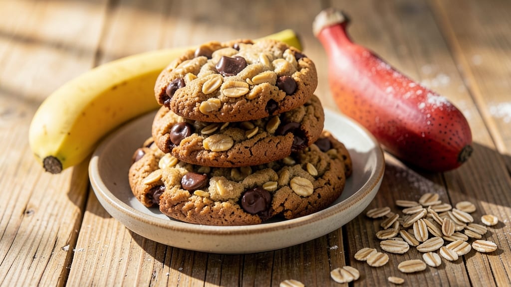 Banana Oats and Chocolate Chip Cookie Recipe: Chewy Bites With Warm Spice and Melty Chunks