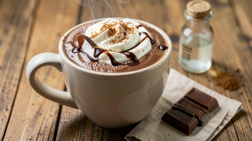 Café-Style Hot Chocolate Recipe: Whipped Cream Clouds and Spiced Cocoa Magic