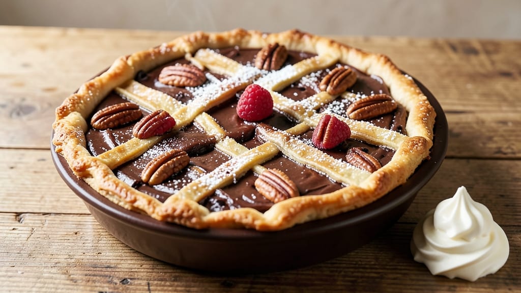 Bev's Chocolate Pie Recipe: Velvety Cocoa Swirls With Crispy Lattice Top