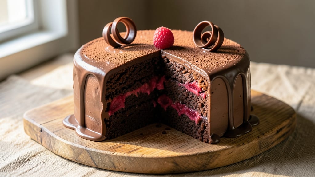 Blue Ribbon Chocolate Cake Recipe: Velvety Layers and Fudgy Ganache Swirls