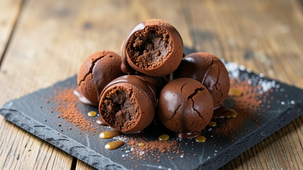 Brownie Balls Dipped in Chocolate Recipe: Triple-Layered Fudge Bites With Crispy Cocoa Shells