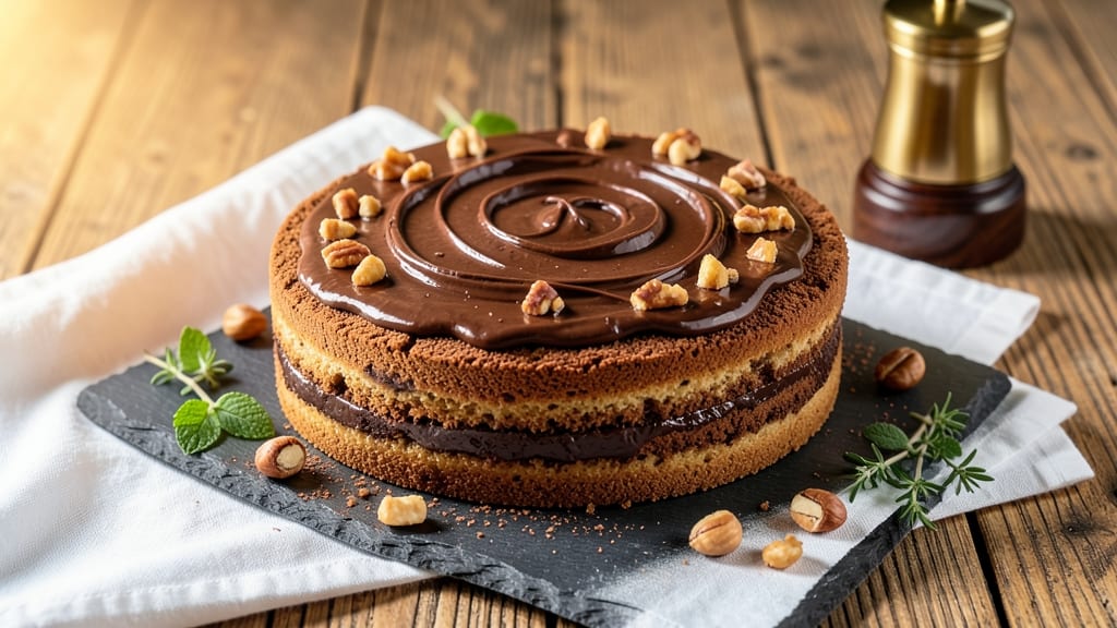 Belgian Chocolate Truffle Cake Recipe: Rich Ganache Layers and Crunchy Topping
