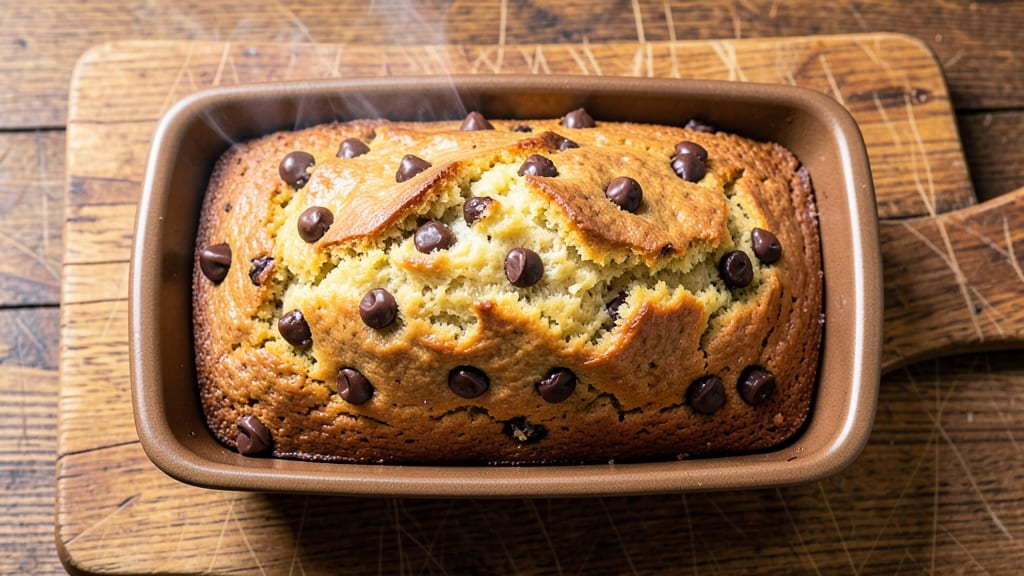 Banana Bread Recipe With Whole Wheat Flour and Chocolate Chips: Nutty Whole Grain Crunch and Fudgy Melts