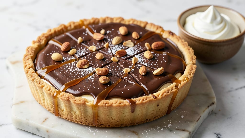 Big Chocolate Tart Recipe: Deep Cocoa Crunch With Silky Filling