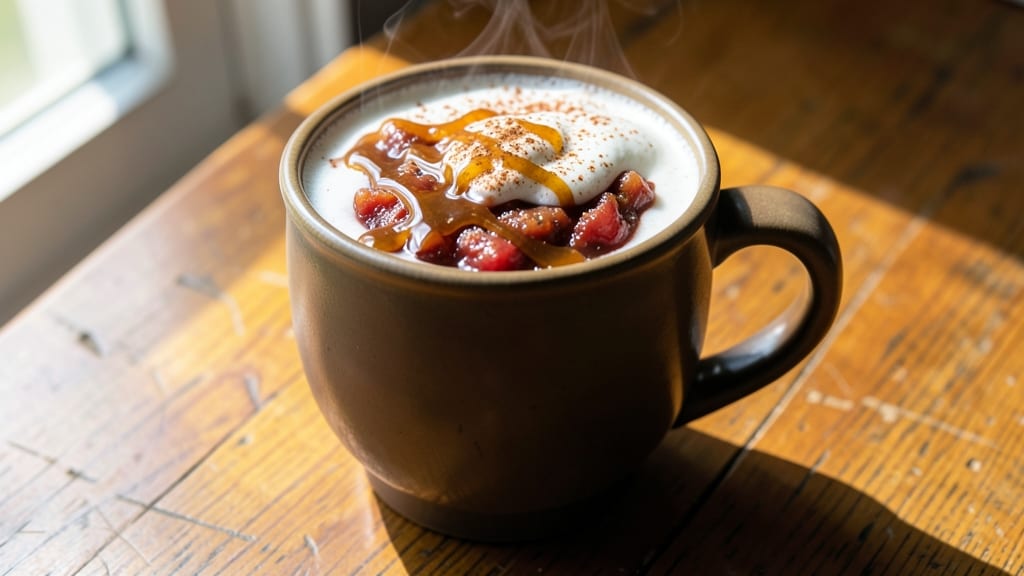 Caramel Apple Butter Hot Chocolate Recipe: Spiced Boozy Drizzle Magic