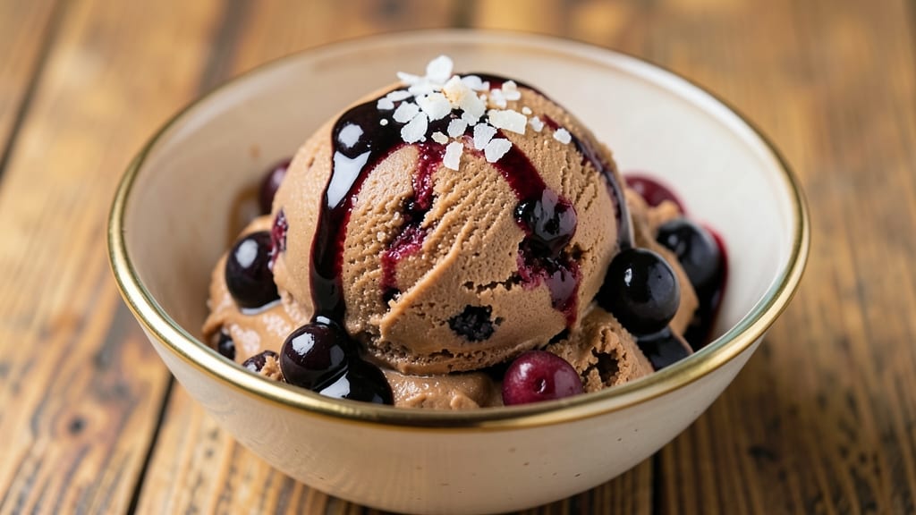 Black Cherry Chocolate Chip Ice Cream Recipe: Tart Fruit Swirls and Melty Chocolate Pockets