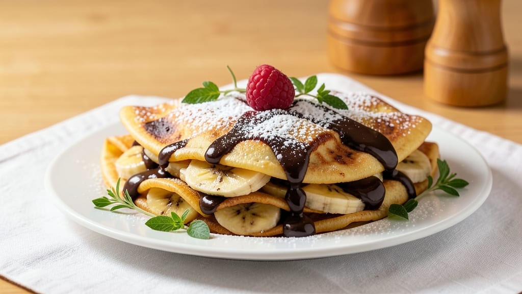 Banana Chocolate Crepes Recipe: Warm Filling Rolls Up Like a Hug