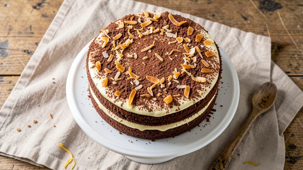 Bounty Chocolate Cake Recipe: Tropical Crunch Cocoa Layers