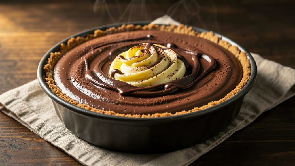 Boston Chocolate Cream Pie Cheesecake Recipe: Triple-Layered Richness With Crunchy Graham Base