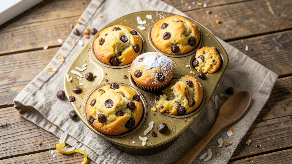 Banana Chocolate Chip Muffin Recipe with Greek Yogurt: Fluffy Rise and Fudgy Chunks in One Bite