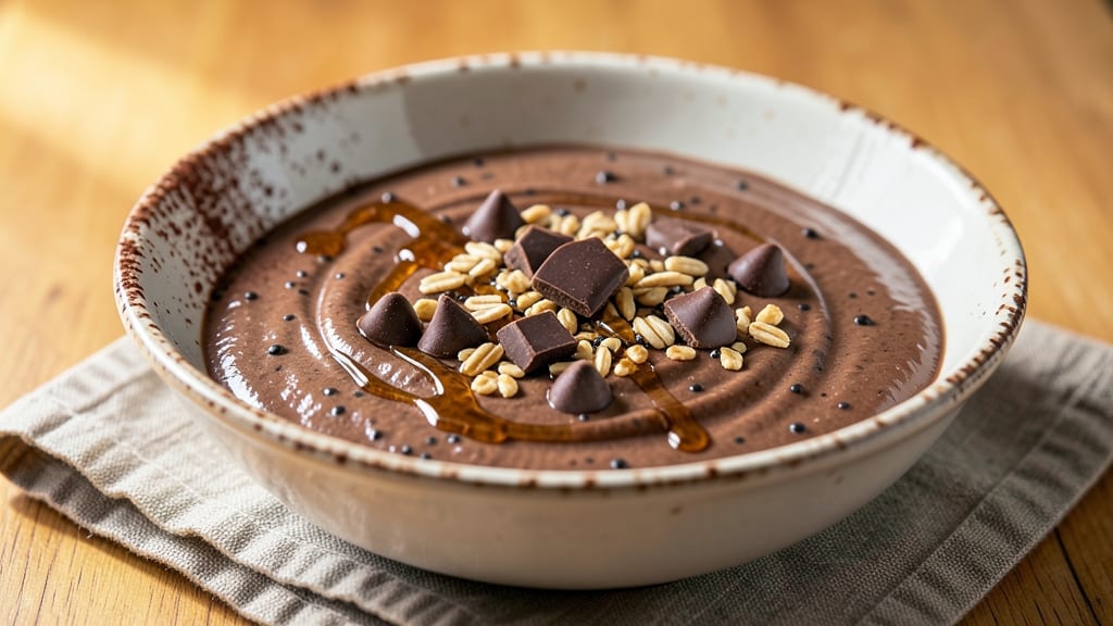 Blended Chocolate Overnight Oats Recipe: No-Cook Fudgy Texture With Protein Boost