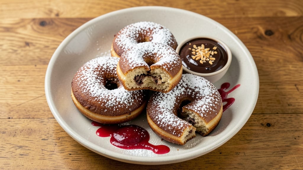 Baked Chocolate Sour Cream Donuts Recipe: Double-Layered Richness With Crispy Shells