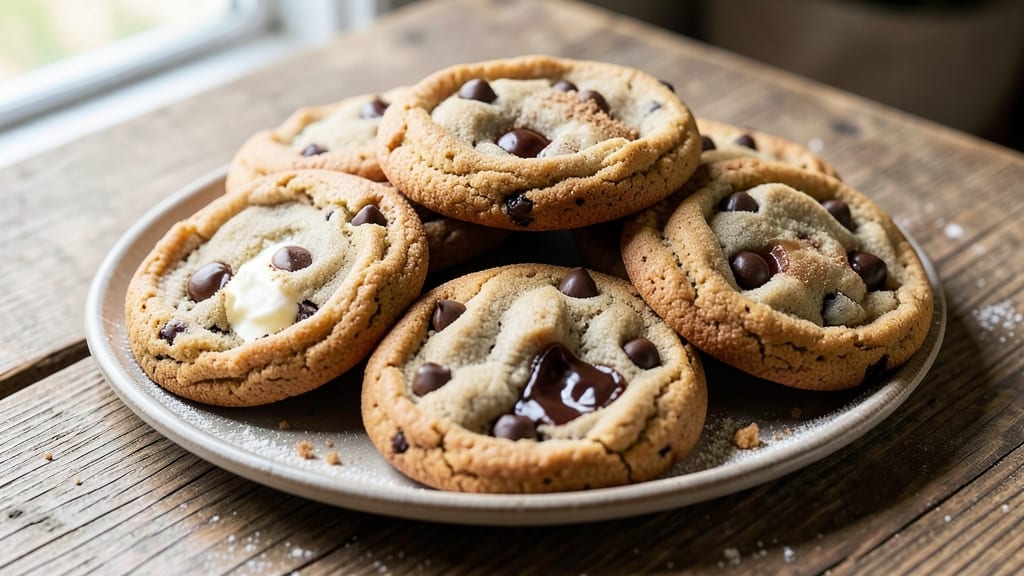 Black and White Chocolate Chip Cookie Recipe: Contrasting Crunch and Melty Swirls