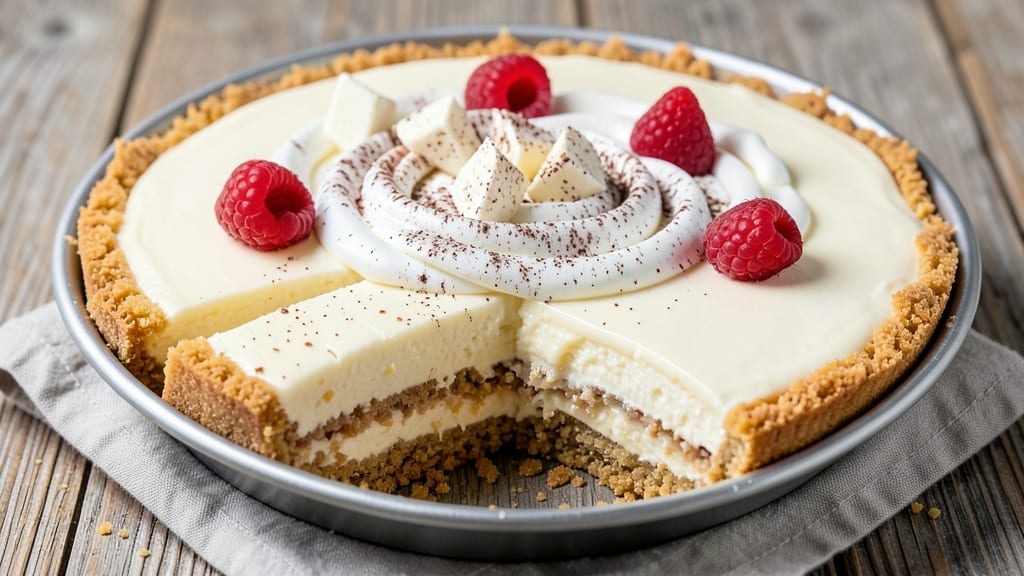 Baker's White Chocolate Cheesecake Recipe: Ultra-Smooth Swirls With Crispy Top Edge