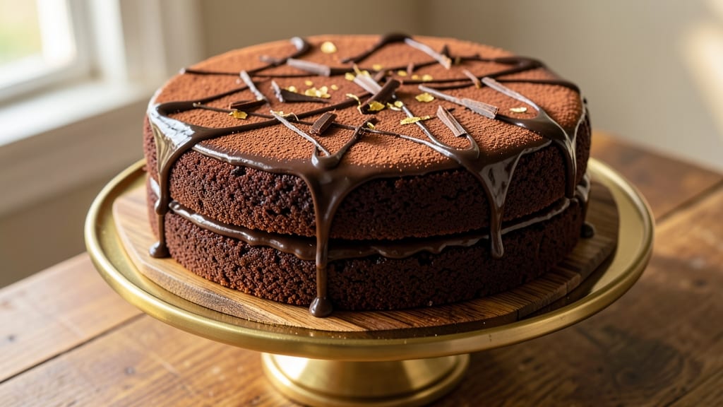 Bakery Chocolate Cake Recipe: Triple-Layered Height With Decadent Ganache Drizzle